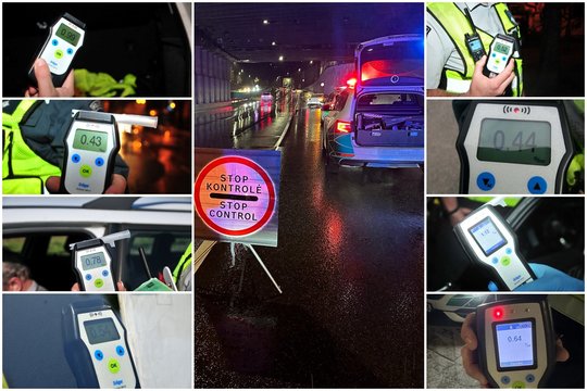 Policijos reidai Klaipėdos apskrities keliuose: įkliuvo 10 girtų vairuotojų