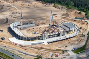 Nuo šiol Nacionalinio stadiono statybos bus transliuojamos visą parą