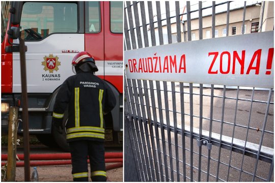 Gaisras Kauno kalėjime: evakuota dalis nuteistųjų, vienam darbuotojui prireikė medikų
