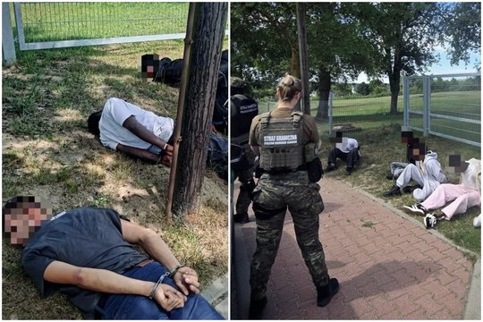 Iki Vokietijos sienos buvo likę vos keli šimtai metrų: lenkų pasieniečiai Lietuvai grąžino dar 5 sučiuptus migrantus