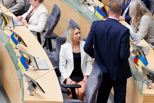 Paklaustas apie L. Asadauskaitės įpėdinį M. Sinkevičius sunkiai ieškojo pranašumų