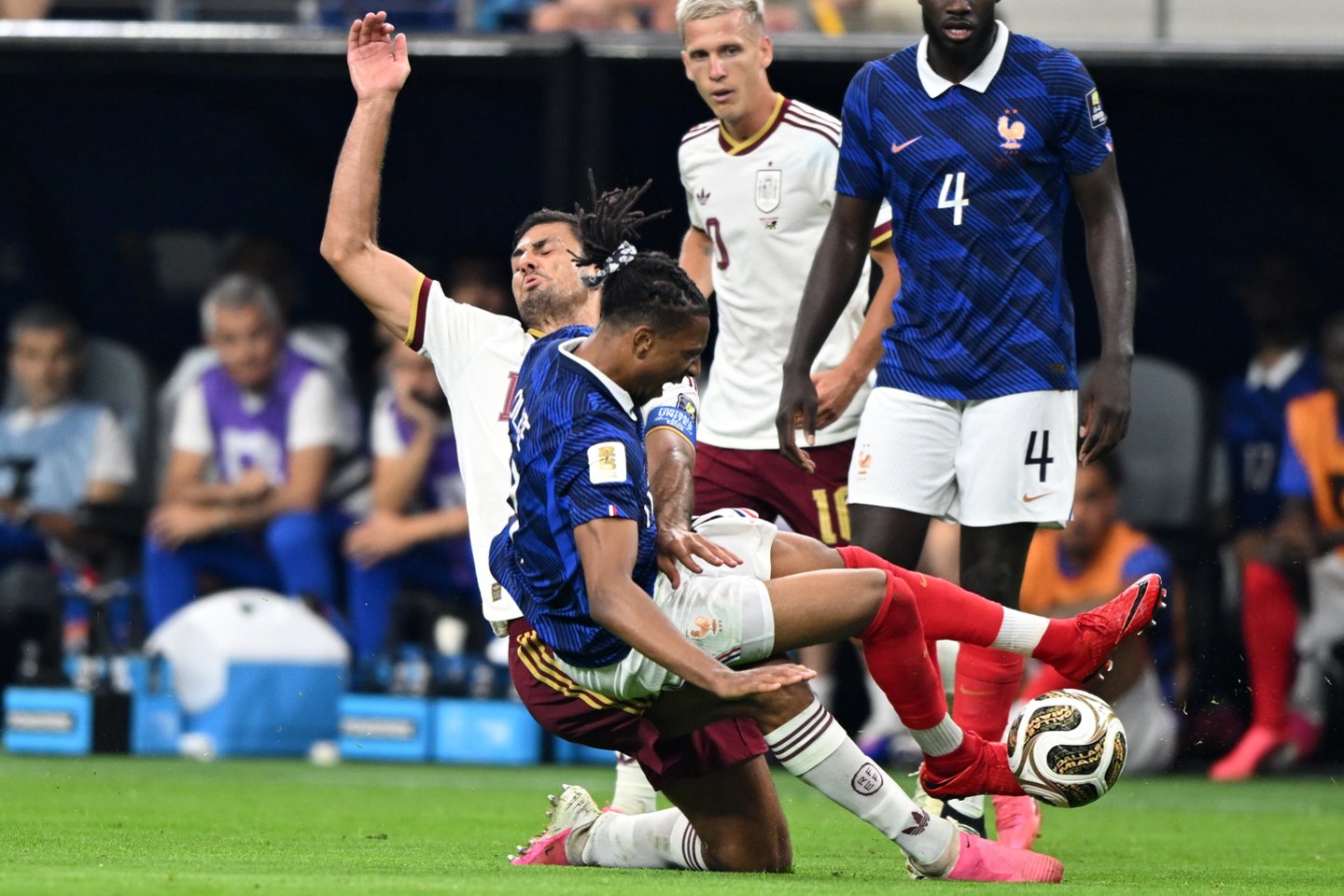 Ispanijos ir Prancūzijos futbolo rinktinių mačas.<br>EPA-ELTA nuotr.