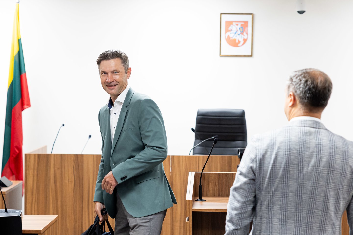 Vilniaus miesto apylinkės teisme pradedamas nagrinėti V. Germano, M. Navicko, A. Ambrazo ir A. Razmos baudžiamosios bylos teisiamasis posėdis.<br> Ž. Gedvilos / ELTA nuotr.