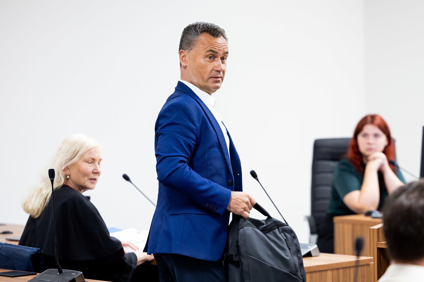 Vilniaus miesto apylinkės teisme pradedamas nagrinėti V. Germano, M. Navicko, A. Ambrazo ir A. Razmos baudžiamosios bylos teisiamasis posėdis.<br> Ž. Gedvilos / ELTA nuotr.