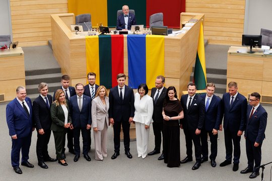 Į pirmąjį Vyriausybės posėdį rinksis M. Sinkevičiaus vadovaujamas ministrų kabinetas