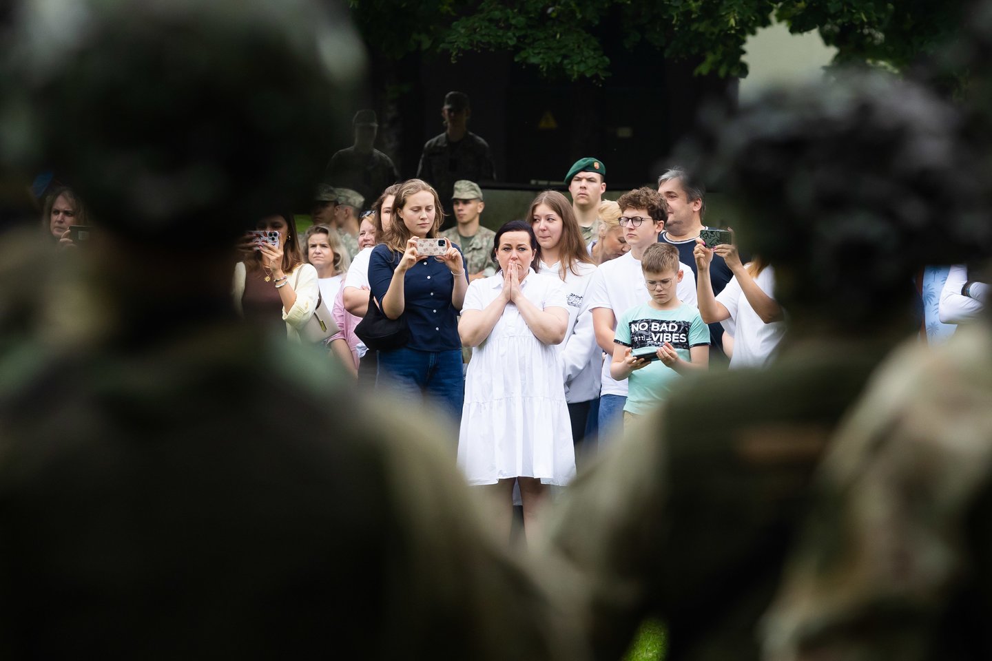 Po dviejų savaičių trukmės intensyvių lauko taktinių pratybų į Generolo Jono Žemaičio Lietuvos karo akademiją trečiadienį pėsčiomis sugrįžo IV kurso kariūnai ir Būrio vado kurso klausytojai.<br>D. Labučio/ELTA nuotr.