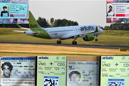 Pasinaudoję Interpolo ieškomais dokumentais du afganai iš Vilniaus tikėjosi išskristi į Paryžių