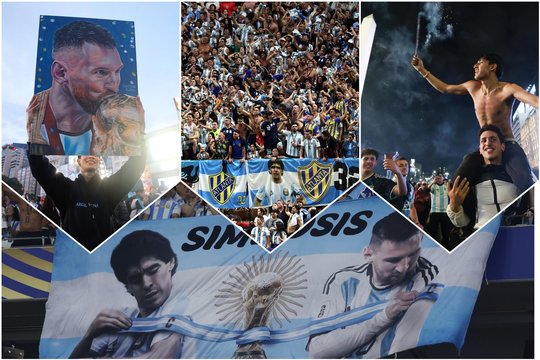 Argentinos sirgaliai įspūdingai šventė rinktinės pergalę
