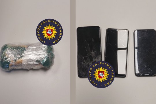 Marijampolės kalėjime aptiktas paketas su draudžiamais daiktais