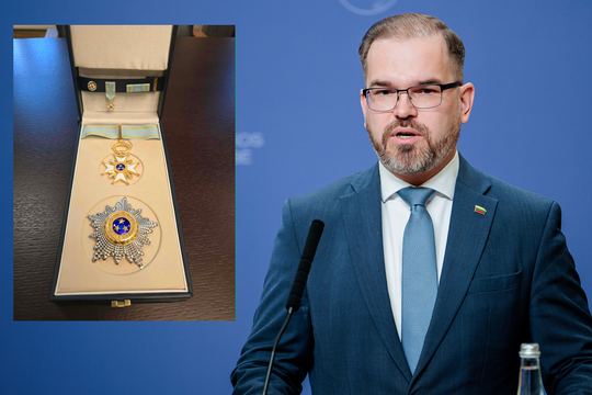 R. Kaunui iš Latvijos prezidento – Trijų žvaigždžių ordinas