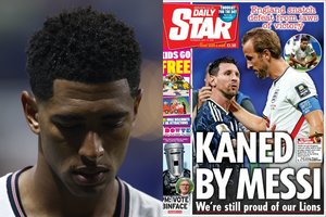 Anglų spauda kala savo futbolininkus prie kryžiaus ir reikalauja trenerio galvos: „Agonija“