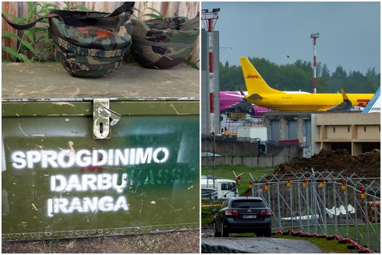 Vilniaus oro uosto užkampyje kasant žemę rastas senas sprogmuo 