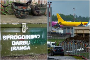 Vilniaus oro uosto užkampyje kasant žemę rasti du seni sprogmenys