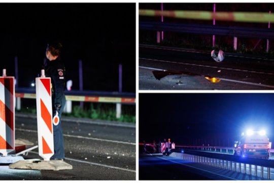 Vaizdai iš kraupios avarijos Vilniaus r.: kelkraštyje rastas žuvęs motociklininkas