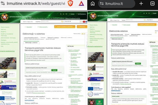 Lietuvos muitinė perspėja: aptiktos muitinę imituojančios interneto svetainės