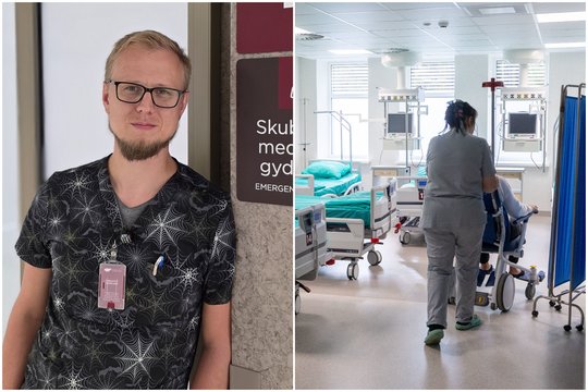 Vilniaus ligoninėje – rekordinis pacientų antplūdis: gydytojas kreipėsi į lietuvius su prašymu