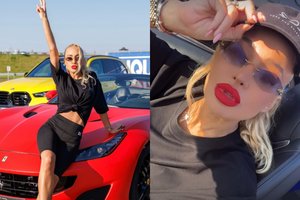 Oksana Pikul sėdosi prie prabangaus automobilio vairo: akį traukė svarbi detalė