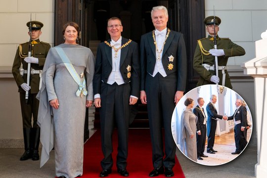 Iškilmingoje vakarienėje – neeilinis Dianos Nausėdienės įvaizdis