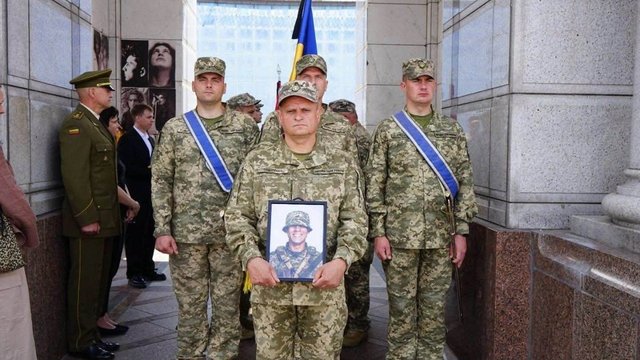 Atsisveikinama su Ukrainoje žuvusiu I. Kailiumi: tai jau trečiasis lietuvis