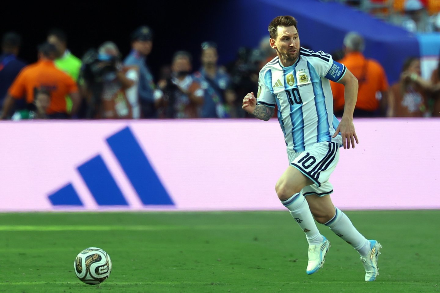 Pasaulio futbolo čempionato finalas, kuriame kovojo Argentina ir Ispanija.<br> EPA/ELTA nuotr.