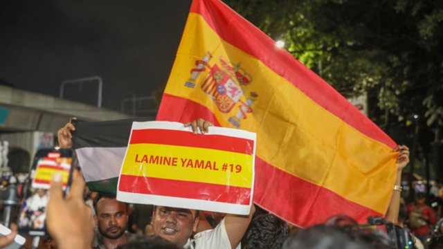 Pamatykite: užfiksavo, kas vyko Madrido gatvėse po istorinės pergalės prieš Argentiną