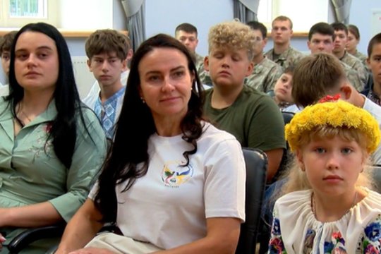 Į Generolo Jono Žemaičio Lietuvos karo akademiją atvyko vaikai iš Ukrainos: pasidalijo įspūdžiais
