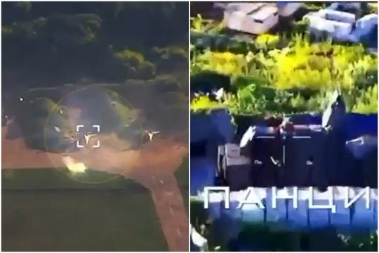 Karas Ukrainoje. Kursko srityje – galingas smūgis: apgadintas naikintuvas MiG-29
