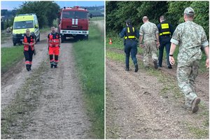 Grybavusių merginų radinys Jonavos r. miške ant kojų sukėlė visas gelbėjimo tarnybas, buvo pakelti ir kariškiai