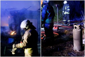 Didžiulis gaisras Šilutės r.: su ugnimi gelbėtojai grūmėsi net 7 valandas – nugriaudėjo sprogimas, sudegė 30 triušių
