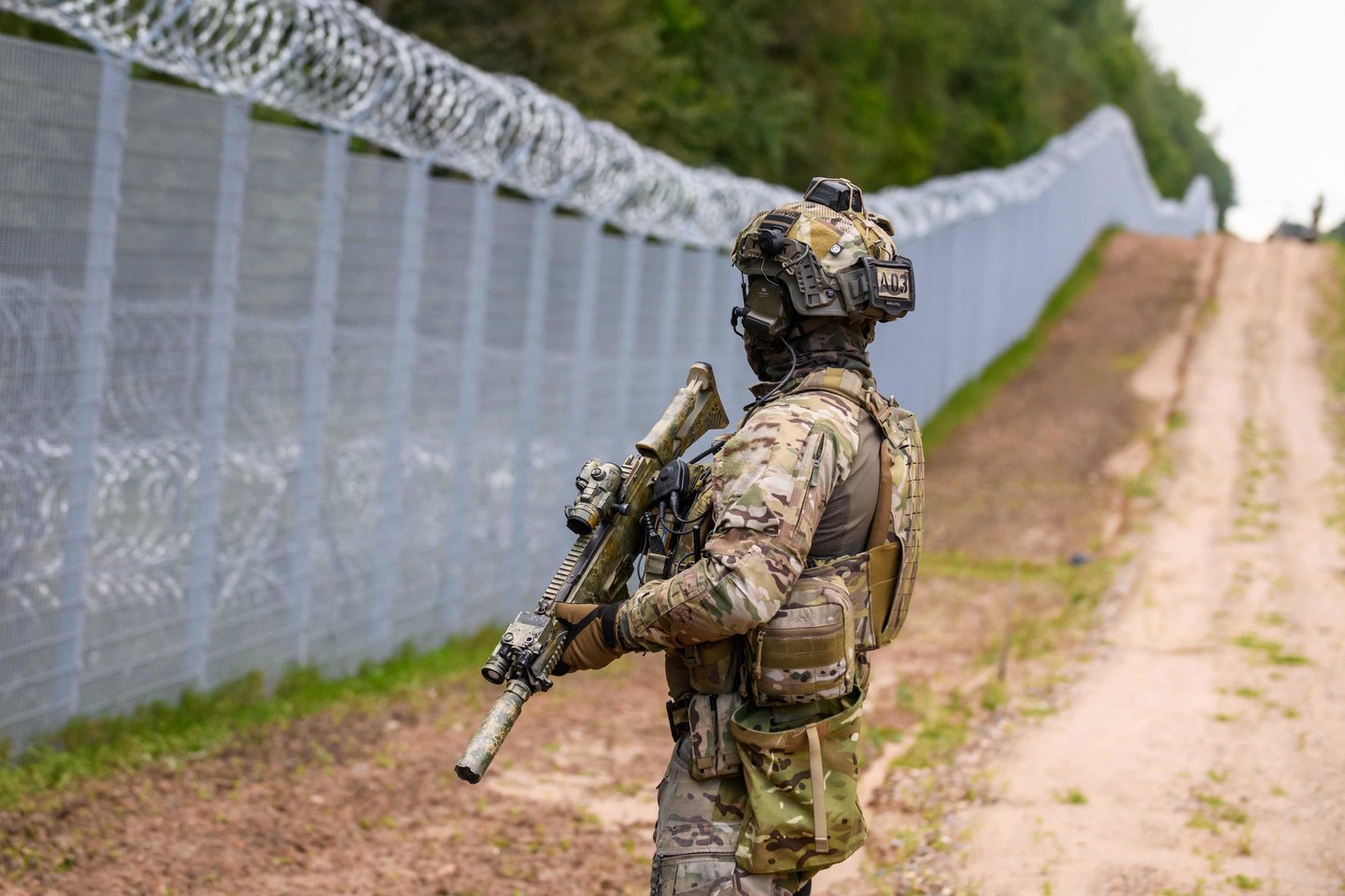 Latvijos-Baltarusijos pasienis.<br>AFP/Scanpix nuotr.