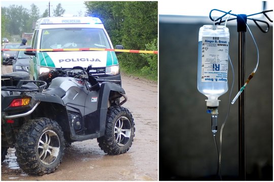 Su keturračiu Radviliškio r. apsivertęs vyras neišgyveno – po kelių dienų mirė ligoninėje