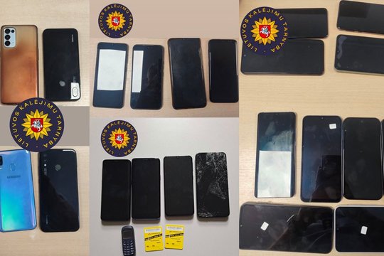 Slėpė po stogo skarda, apatiniuose drabužiuose ir net maisto termose: kalėjimuose perimta dešimtis telefonų