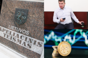 Kriptovaliutų prekeivio fiasko teisme: prisidengęs D. Dargio byla prarado šimtus tūkstančių eurų