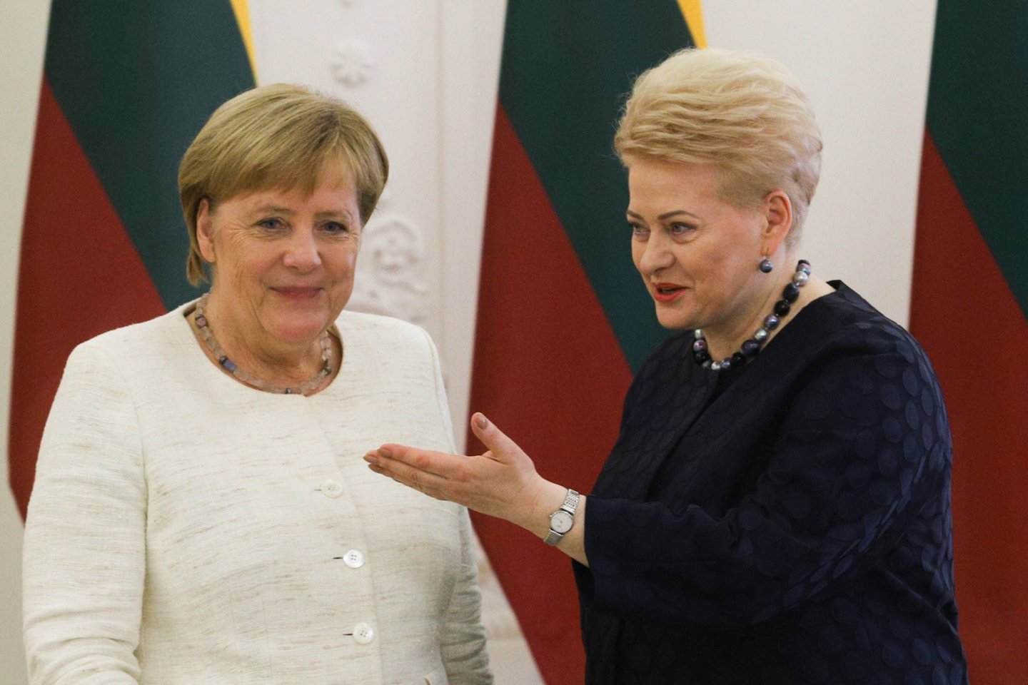 A. Merkel ir D. Grybauskaitė.<br>Dainiaus Labučio (ELTA) nuotr.