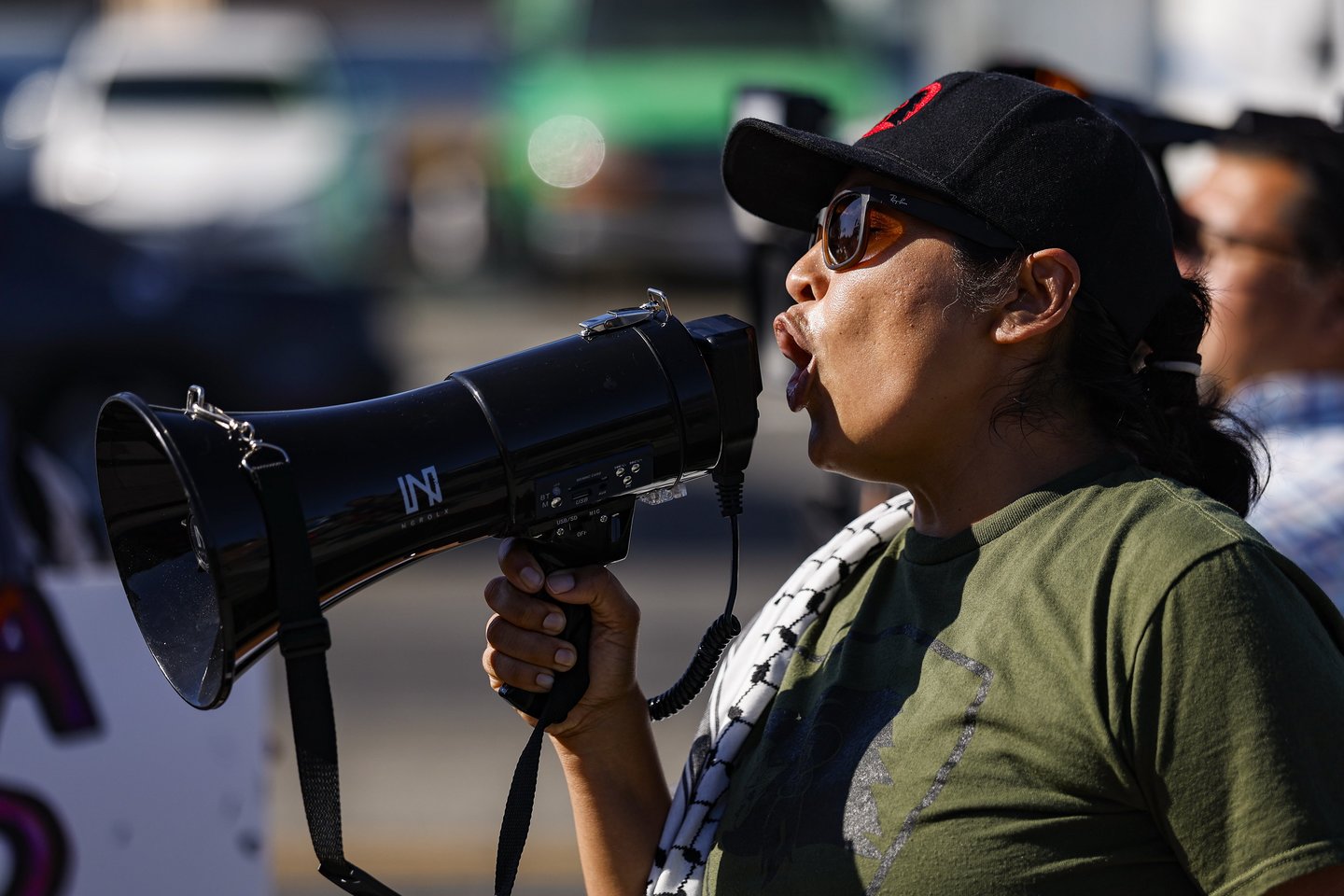Protestas JAV.<br> EPA/ELTA nuotr.