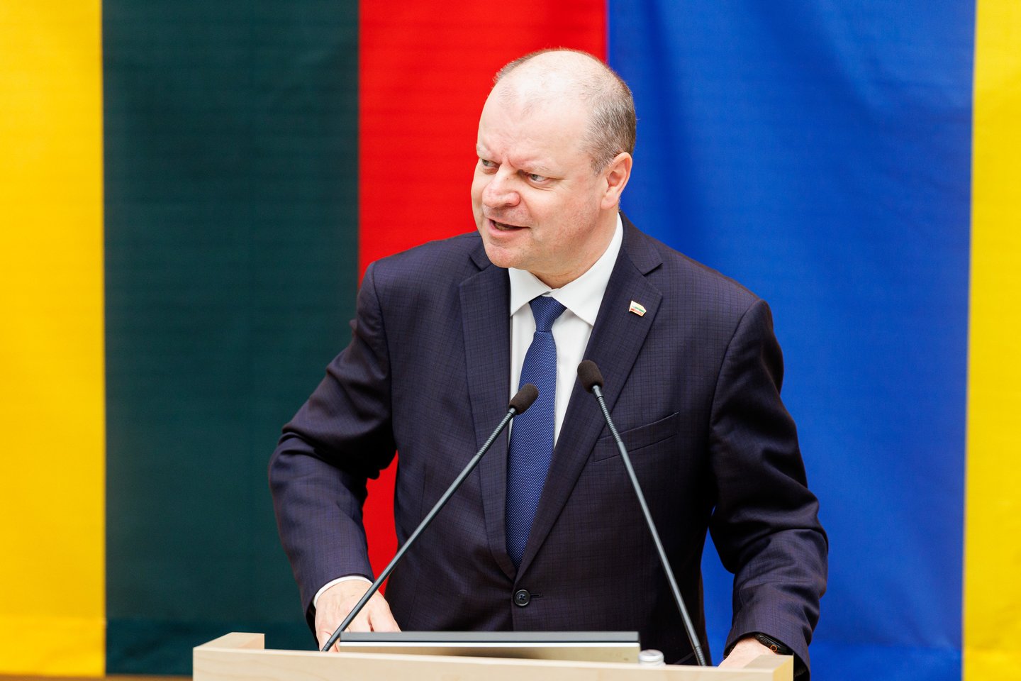 Saulius Skvernelis.<br>T. Bauro nuotr.