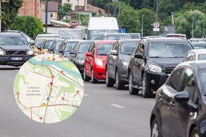 Kauniečiai pasuko link aerodromo: link Aleksoto – masinė avarija ir kelių kilometrų spūstis