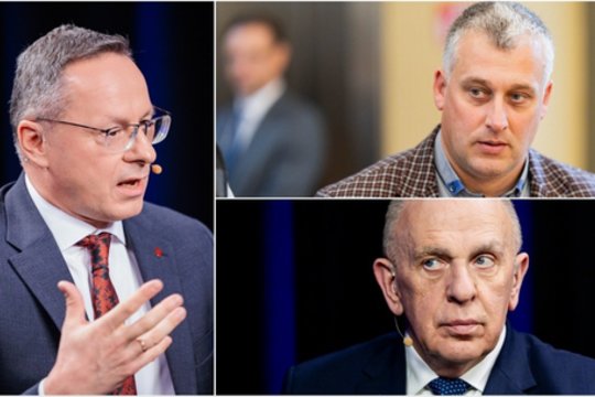 V. Ąžuolas, Ž. Pavilionis, R. Motuzas: ar premjeras griauna?