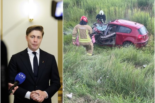 Po tragiškos 19-metės avarijos Vilniaus rajone – M. Sinkevičiaus užuojauta šeimai