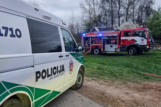 Per gaisrą Vilniaus r. nukentėjo vyras