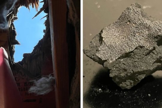 Namo stogą pramušęs meteoritas pateikė staigmeną: mokslininkai sako, tai – užuomina į gyvybės pradžią