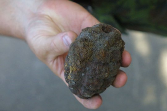 Karių kapinėse Vievyje rasta karo laikų granata
