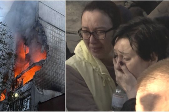 Po siaubingos nakties – vaizdai iš Ukrainos: žuvo mažiausiai 13 žmonių, išgelbėtas po griuvėsiais įkalintas vaikas