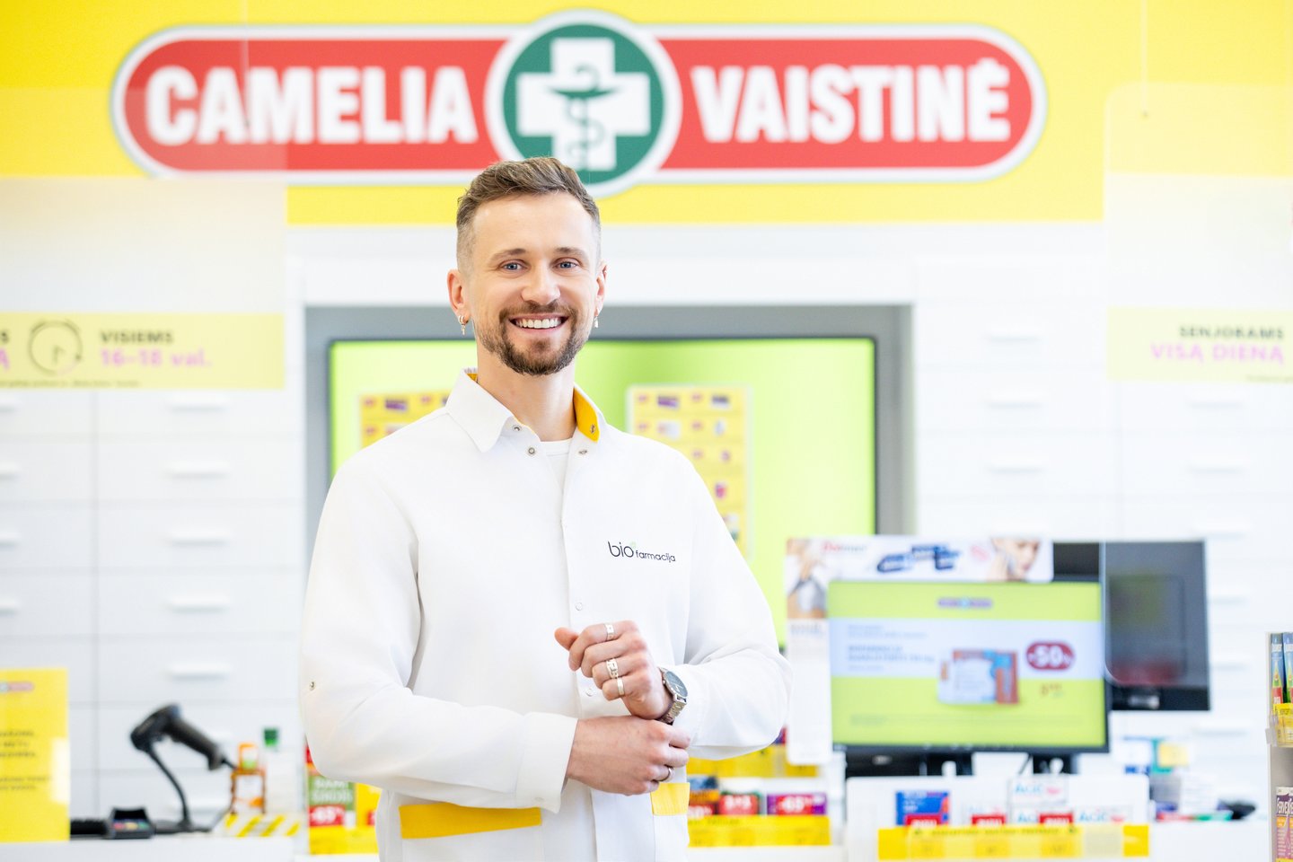 Vaistininkas Saulius Morkūnas<br>Pranešimo spaudai nuotr.