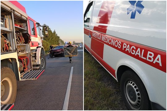 Dėl avarijos Kazlų Rūdos savivaldybėje ant kojų buvo sukeltos visos tarnybos