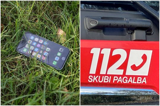 Panevėžio r. susidūrė BMW ir paspirtukininkas – pagalbą išvietė „iPhone“ įrenginys
