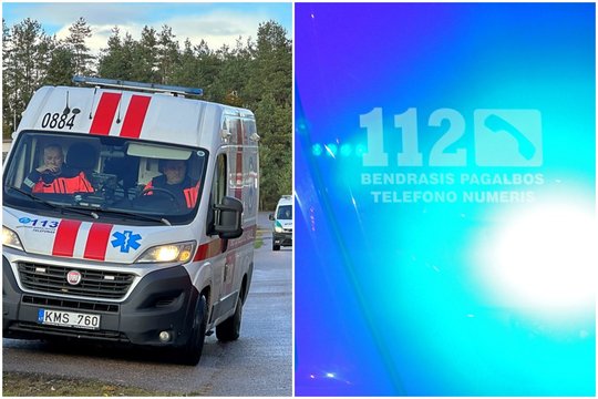Alytaus ugniagesiai skubėjo į pagalbą vyrui, kuris krito iš 3 aukšto ir įstrigo tarp turėklų
