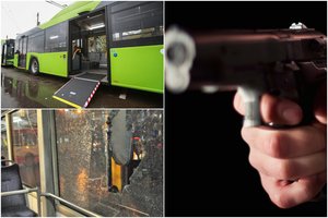Kaune į troleibusus šaudęs recidyvistas išgirdo 17-ąjį nuosprendį: grėsminga „pramoga“ galėjo sukelti tragiškas pasekmes