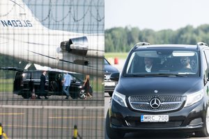 Pasaulinė žvaigždė Pitbull – jau Lietuvoje: pamatykite akimirkas iš oro uosto