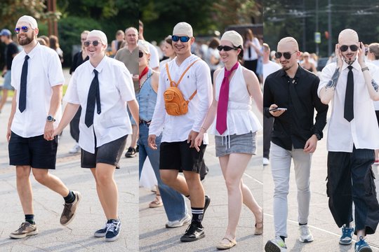Prieš Pitbull pasirodymą Kaune – neeilinis reginys: dėmesį kaustė gerbėjų įvaizdžiai